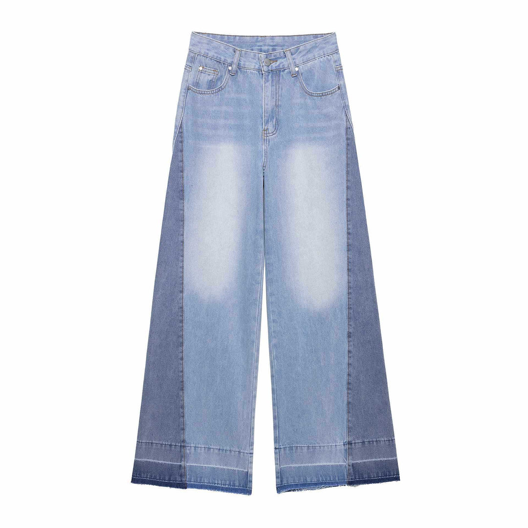 Ladies wide High-Waist Jeans Lune London