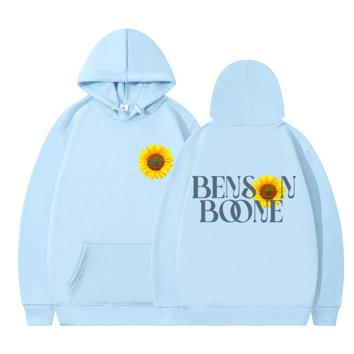 Women's hoodie with unique sunflower design and comfortable fit Lune London