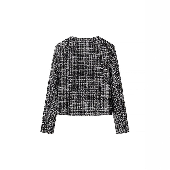 Veste en tweed pour femmes avec boutons dorés Chic & Stil