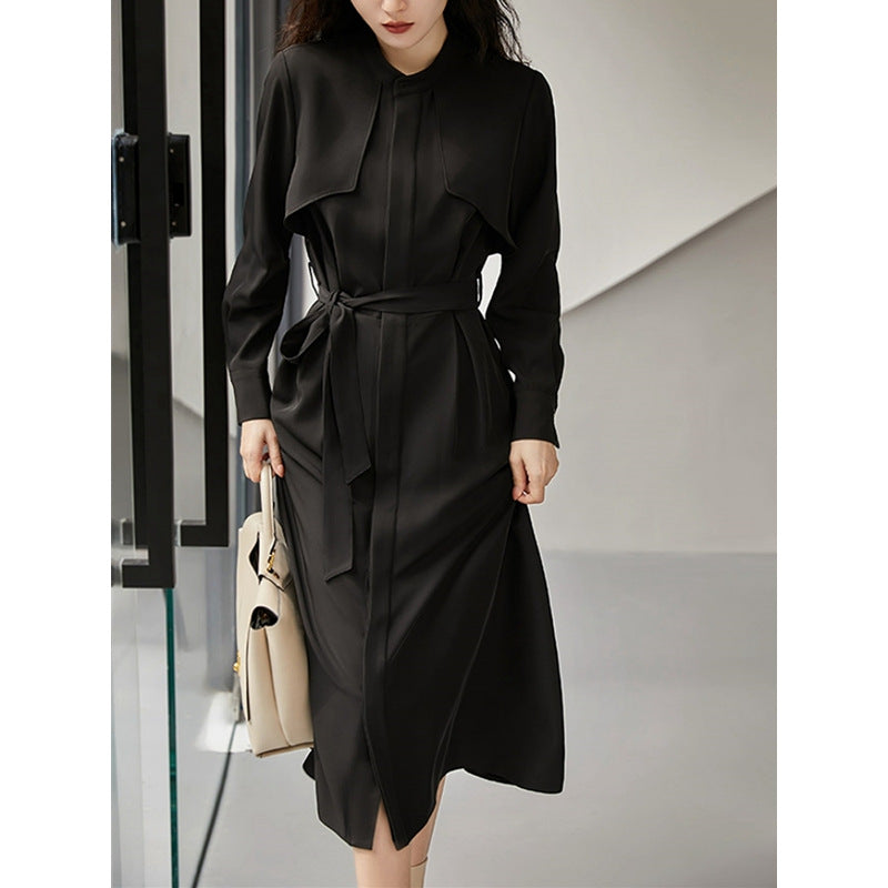 Midi dress for women with detachable cape Lune London