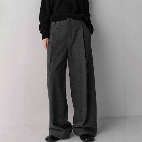 Pantalon en tissu élégant et ample pour femmes Chic & Stil