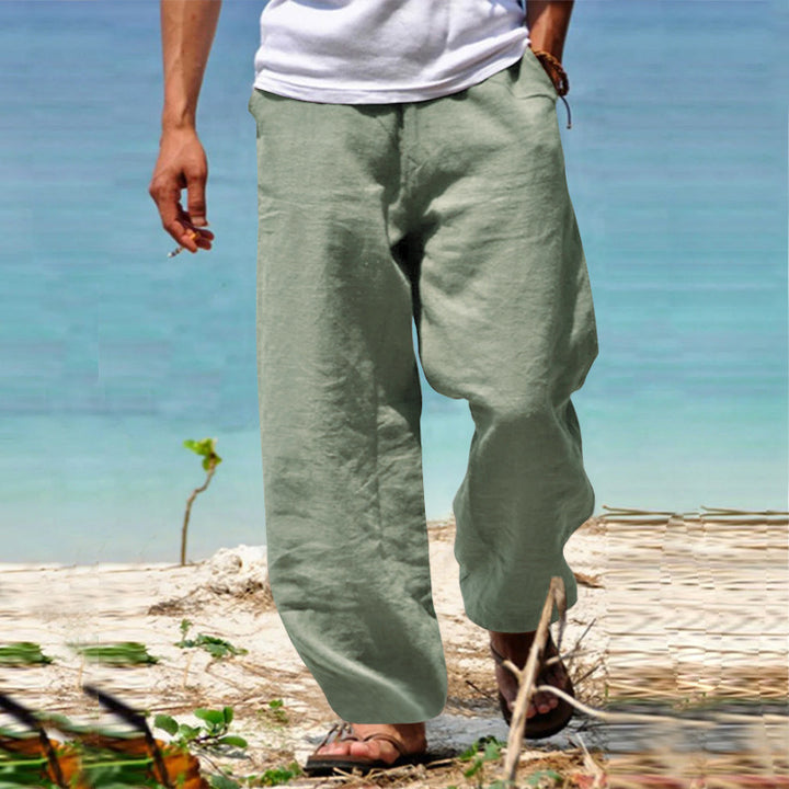 Light linen trousers for men Lune London