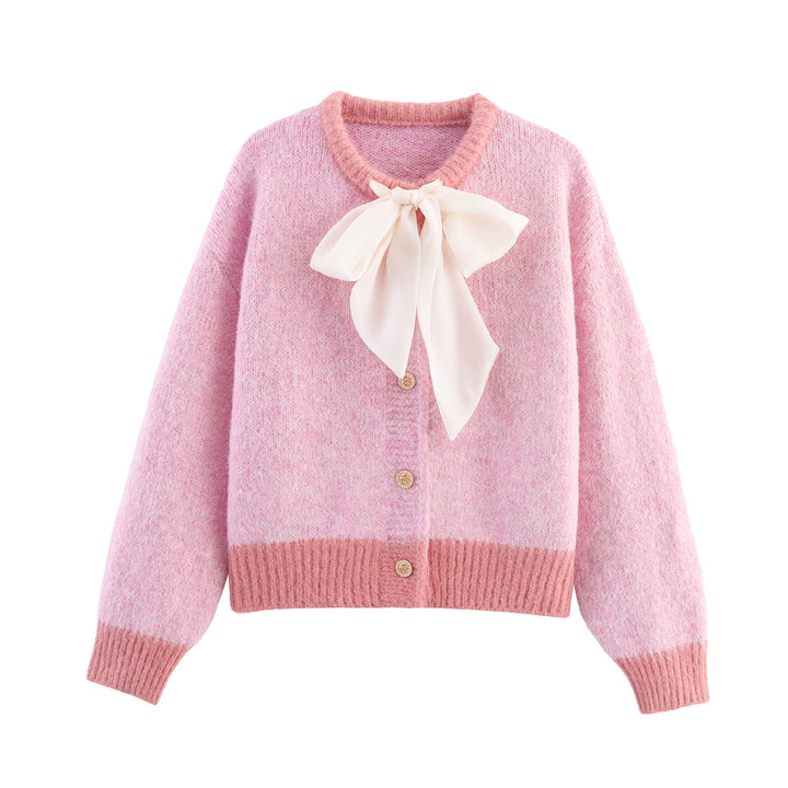 Ladies comfortable pullover with bow closure Lune London