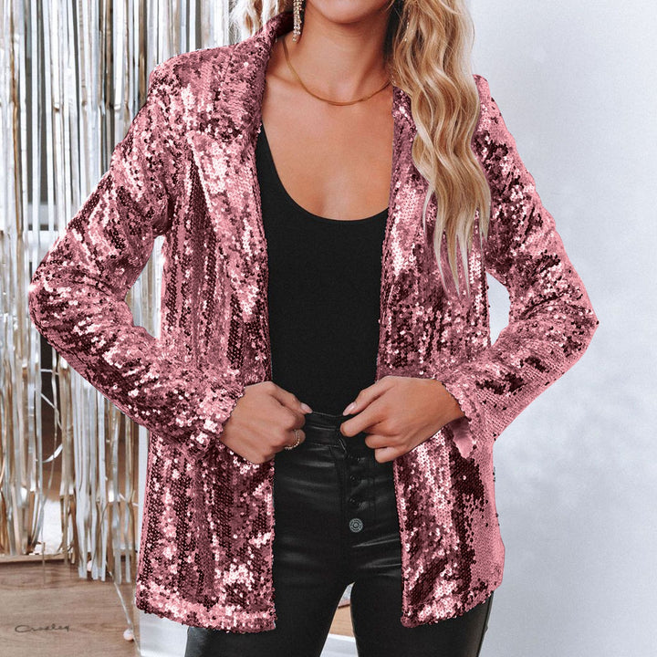 Women's jacket with sequin trim Lune London