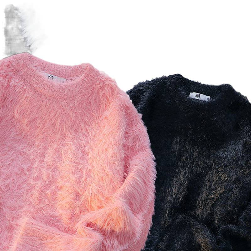 Lune London | Women Plush Round Neck Sweater