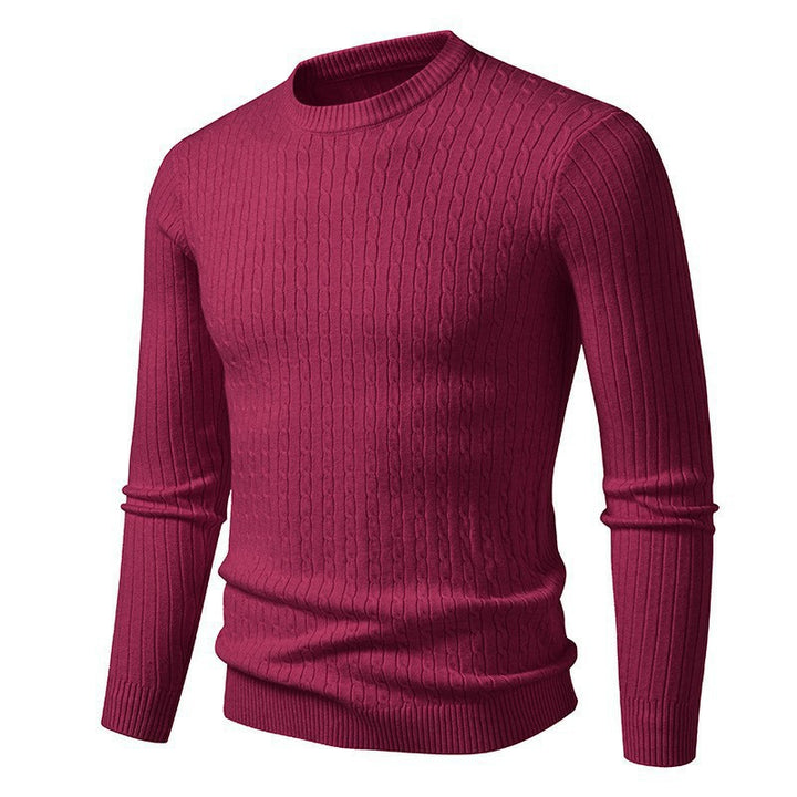 Stylish knitted sweater for men with textured braids design Lune London