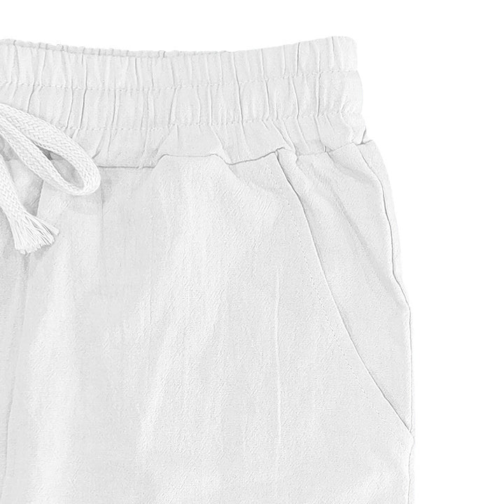 Casual beach pants for men with elastic waist and side pockets Lune London