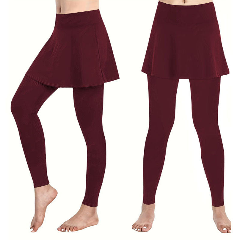 Leggings for women with a skirt-like lining and high waist Lune London
