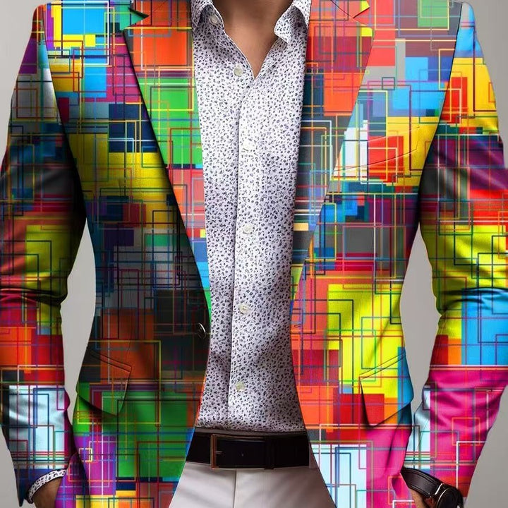 Creative blazer for men with chic pocket and style