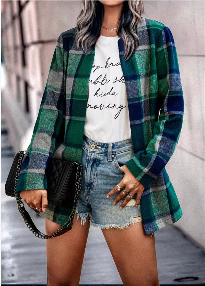 Lune London Casual Checked Jacket for Women
