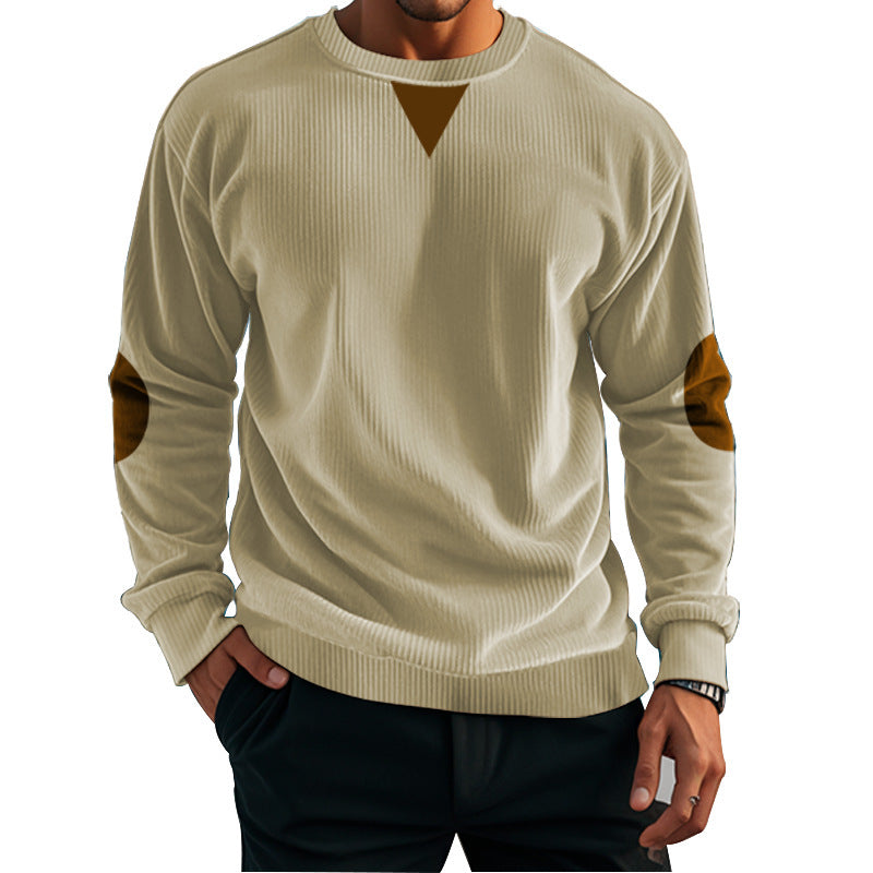 Men's casual knit sweater with accent details and comfortable fit Chic and style
