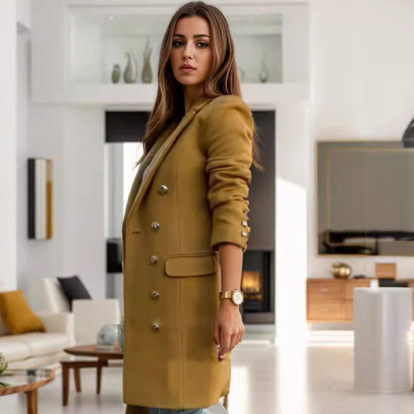 Women's elegant double-breasted blazer coat Lune London
