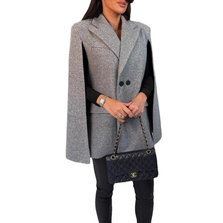 Double Button Cape Blazer for Women Lune London