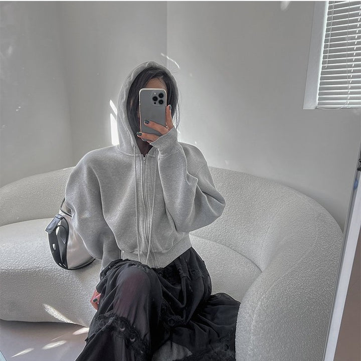Haut de hoodie décontracté pour femme avec des manches volumineuses Chic & Stil