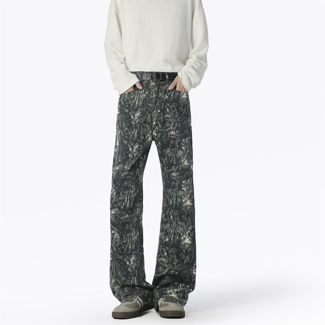 Trendy men's harem pants with a unique pattern and a comfortable fit Lune London
