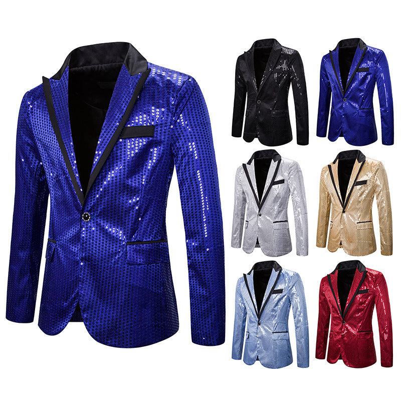 Elegant sequin jacket for men with modern cut Lune London