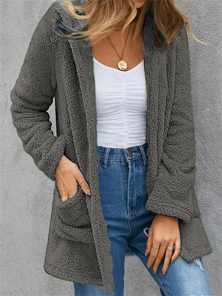 Lune London women's open fleece coat