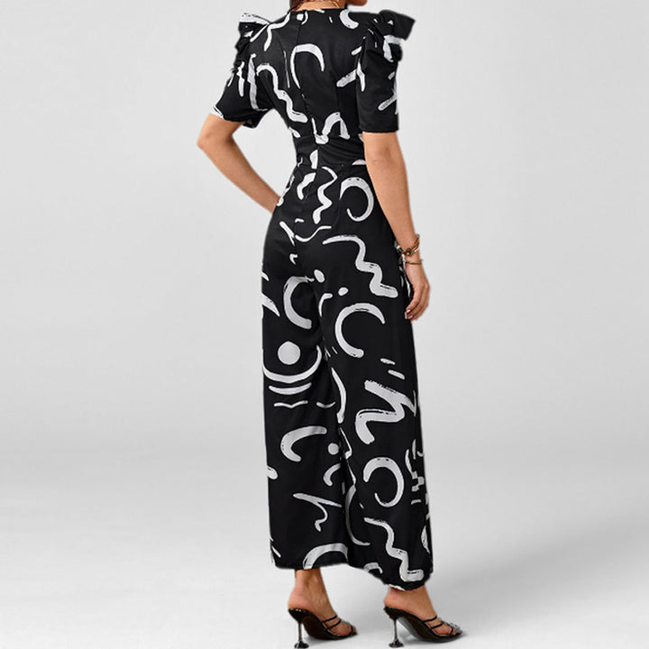 Femmes élégant combinaison avec motif graphique stylé Chic & Stil