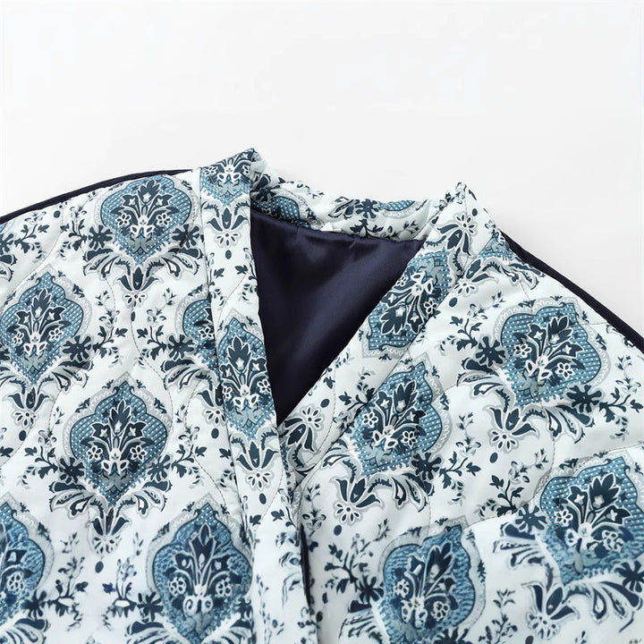 Elegant printed cotton jacket for women Lune London