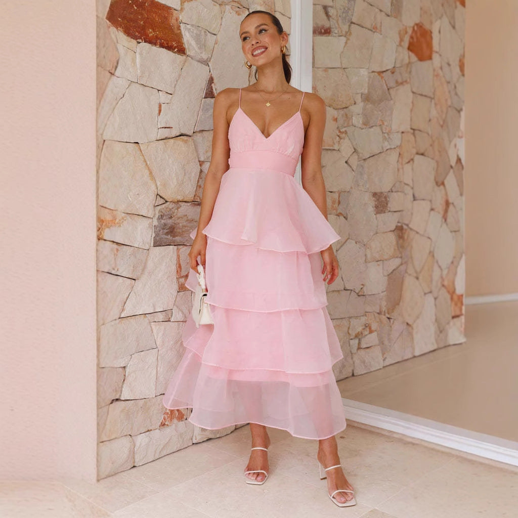 Light and airy maxi dress for women with voluminous layers Chic & Stil