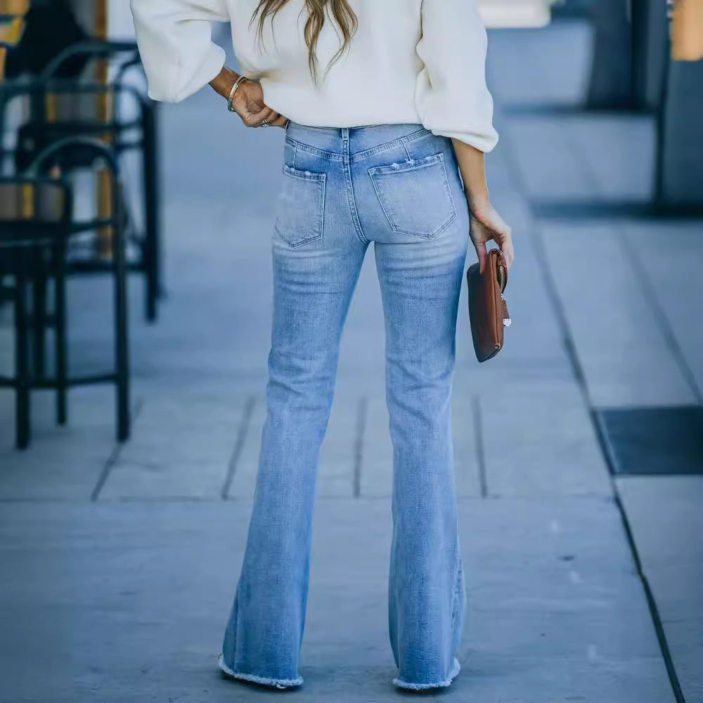 Lune London wide bootcut jeans for women