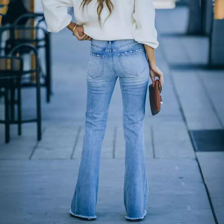 Lune London wide bootcut jeans for women