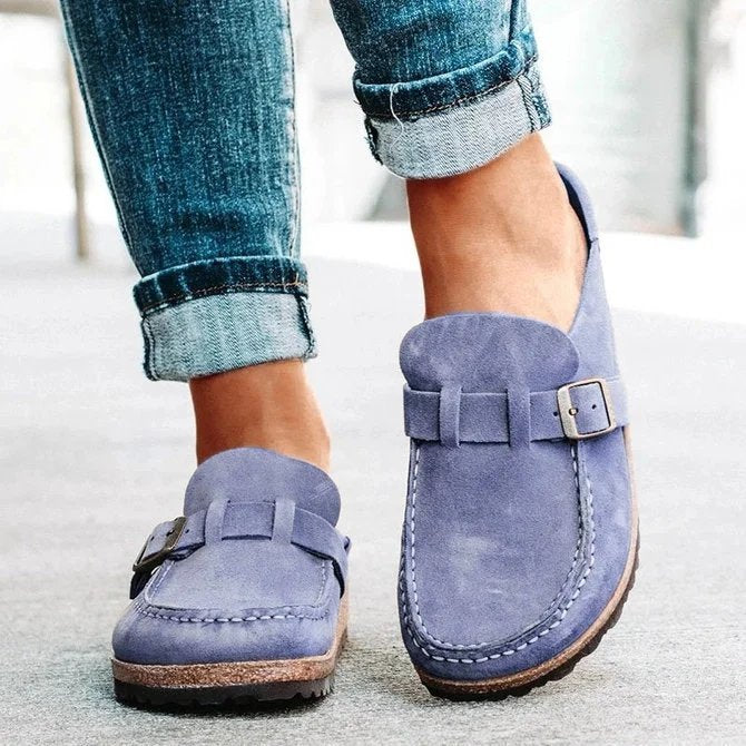 Lune London suede ballet flats for women