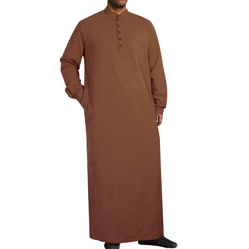 Modern men's caftan with button design and soft cotton material Lune London