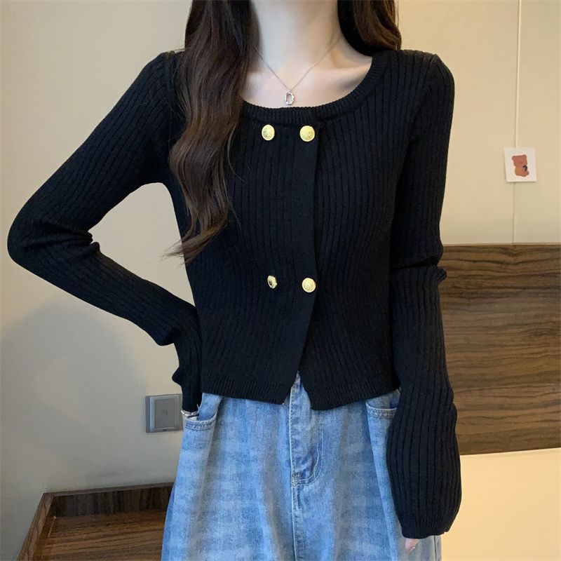 Cardigan Tricoté pour Femmes avec Détails de Boutons Décoratifs Chic & Stil