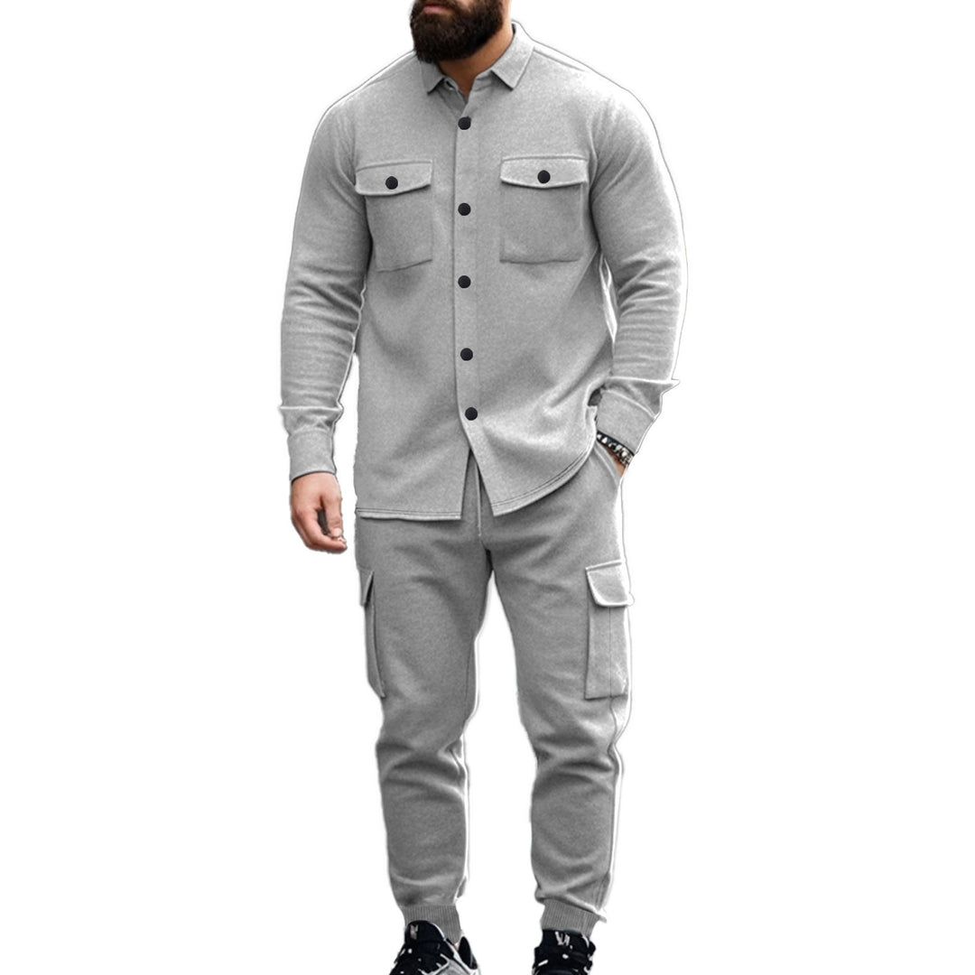 Men's cargo jogger suit with functional pockets Lune London