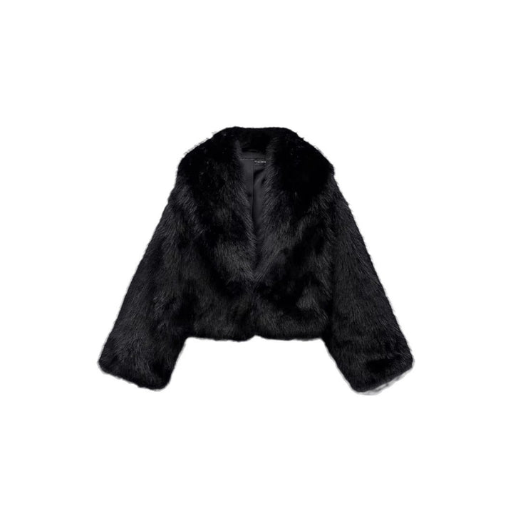 Women Trendy Short Jacket in Faux Fur Lune London