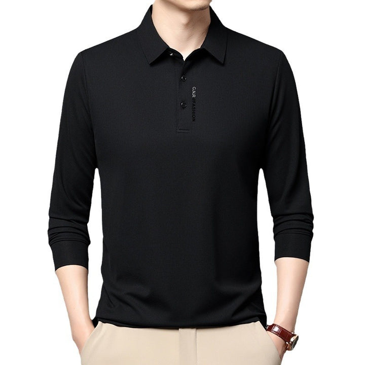 Long sleeve polo shirt for men, trendy, with breathable properties Lune London
