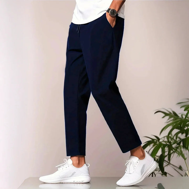 Casual trousers for men with elastic waistband and side pockets Lune London