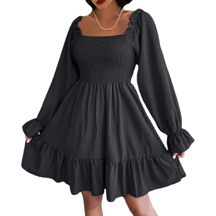 Light short dress for women with ruffles and puff sleeves Lune London