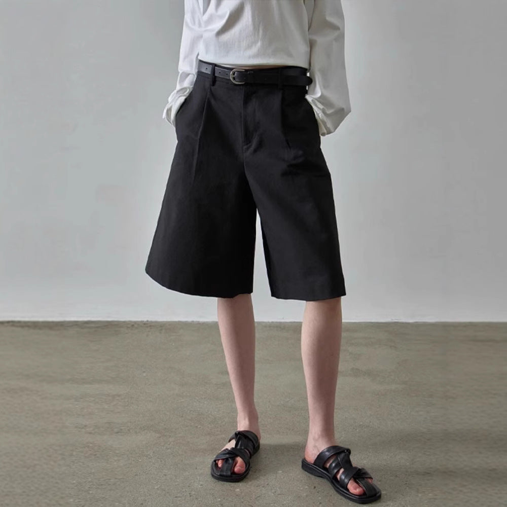 Shorts larges en tissu élégants et confortables pour femmes Chic & Stil