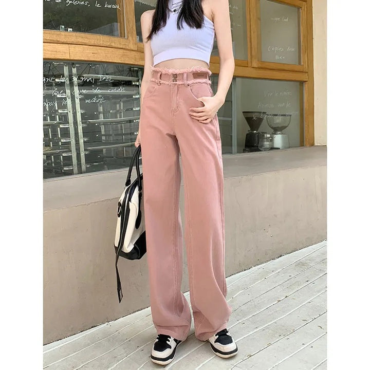 Pantalons taille haute large pour femmes Chic & Stil
