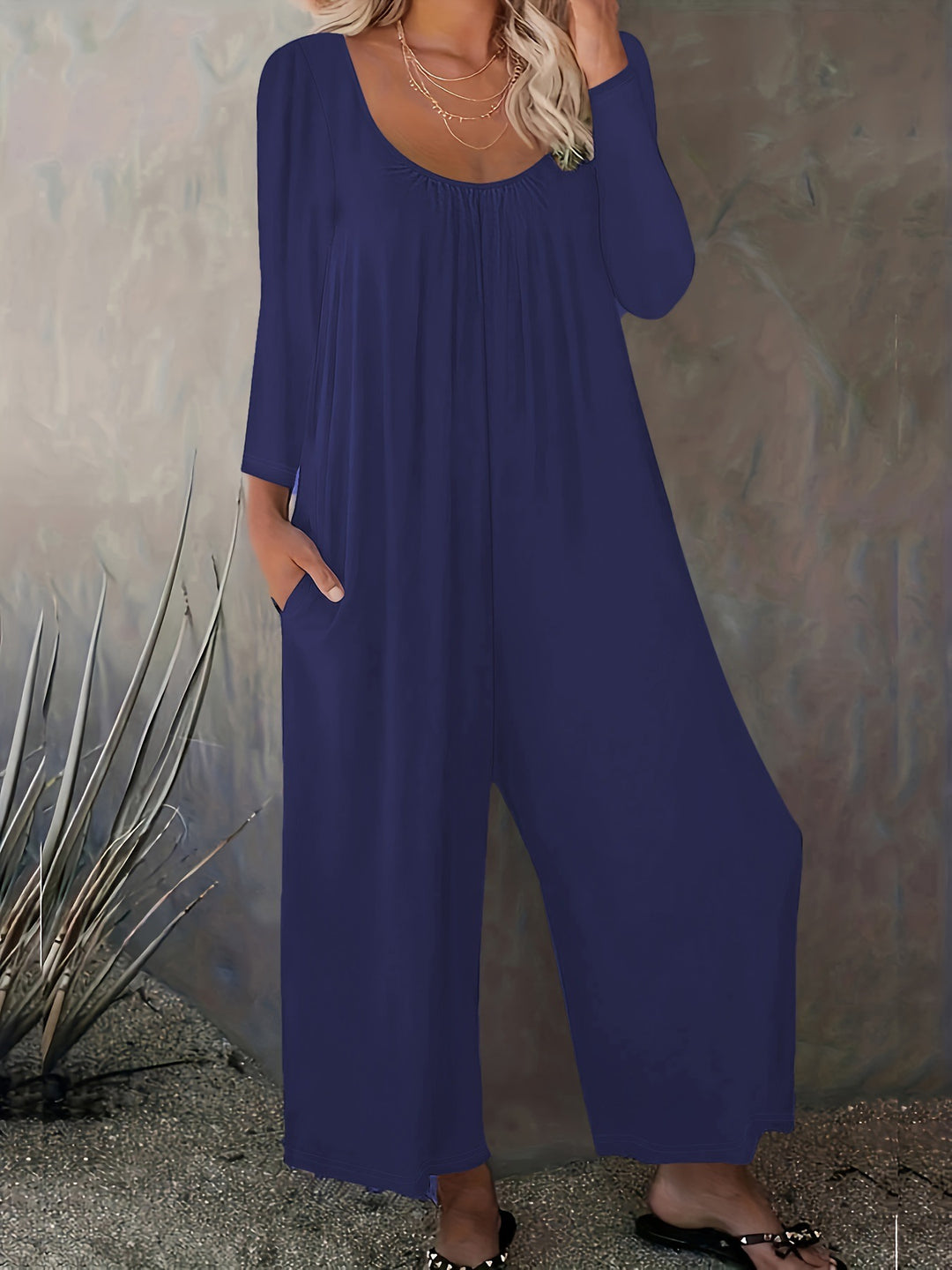 Salopette large pour femmes avec poches pratiques et coupe moderne Chic & Stil
