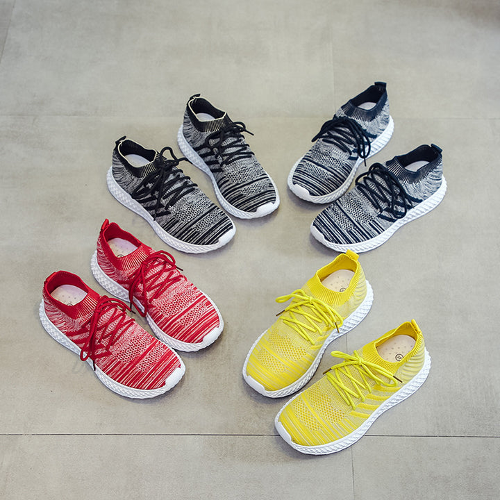 Women's breathable slip-on sneakers with elastic upper Lune London