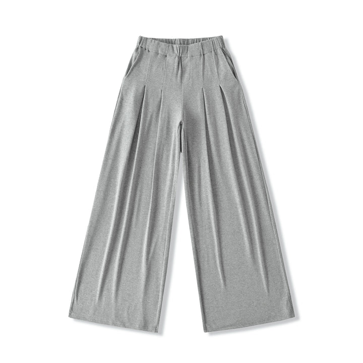 Lune London Wide Casual Trousers for Women with Pleated Waist