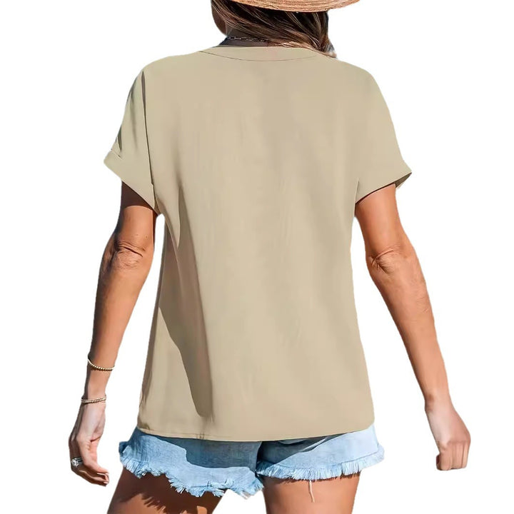 Women Leisure V Neck Blouse Lune London