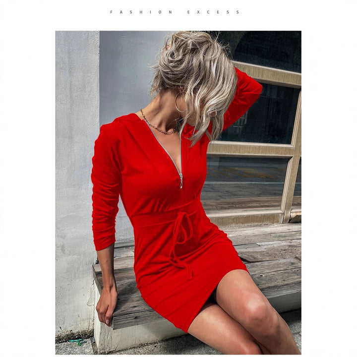 Robe sportive pour femmes avec zip et ceinture ajustable Chic & Stil