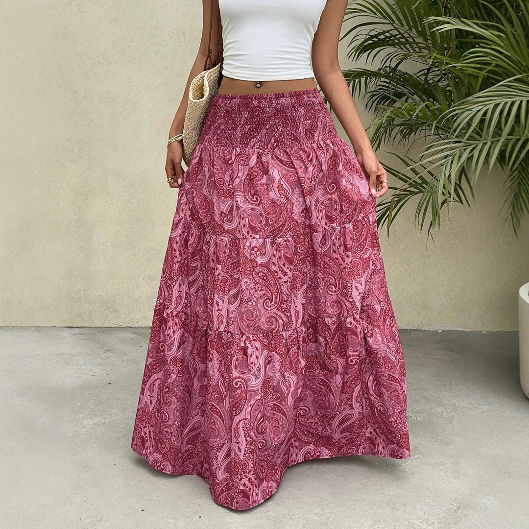 Piñata skirt for women with boho pattern and elastic waist Lune London