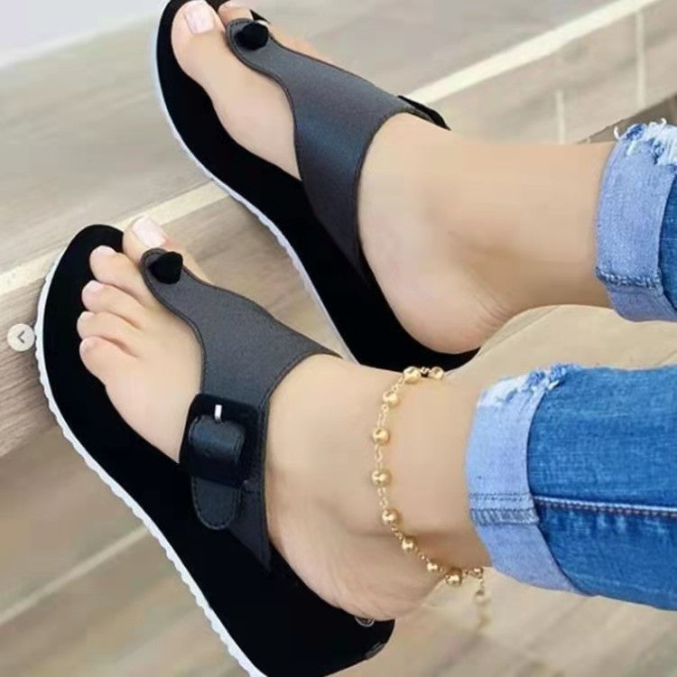 Trendy platform sandals for women with adjustable strap Lune London