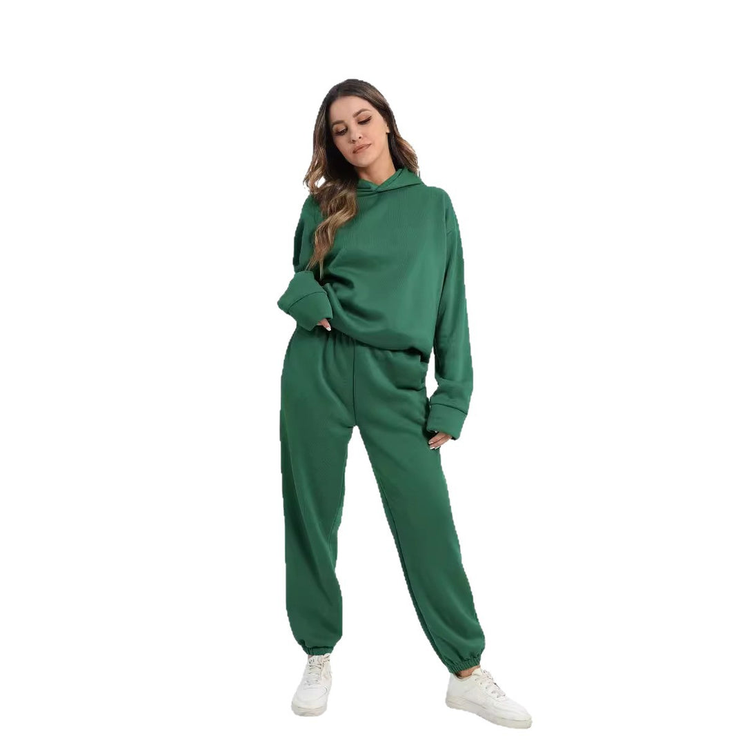 Ladies casual outfit with hood and elastic cuffs Lune London