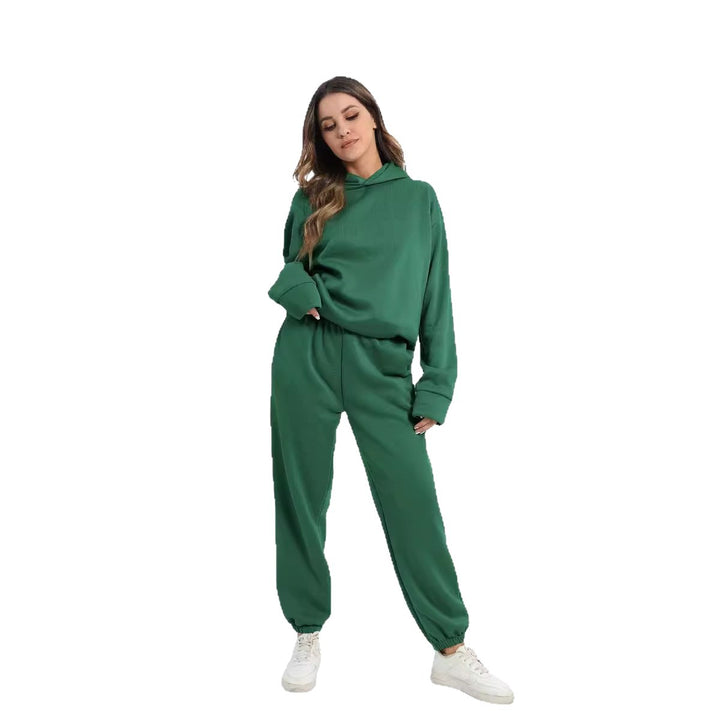 Ladies casual outfit with hood and elastic cuffs Lune London