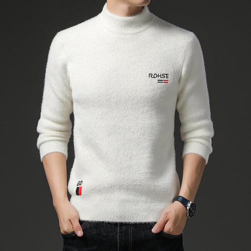 Trendy men's sweater with high collar and soft material Lune London