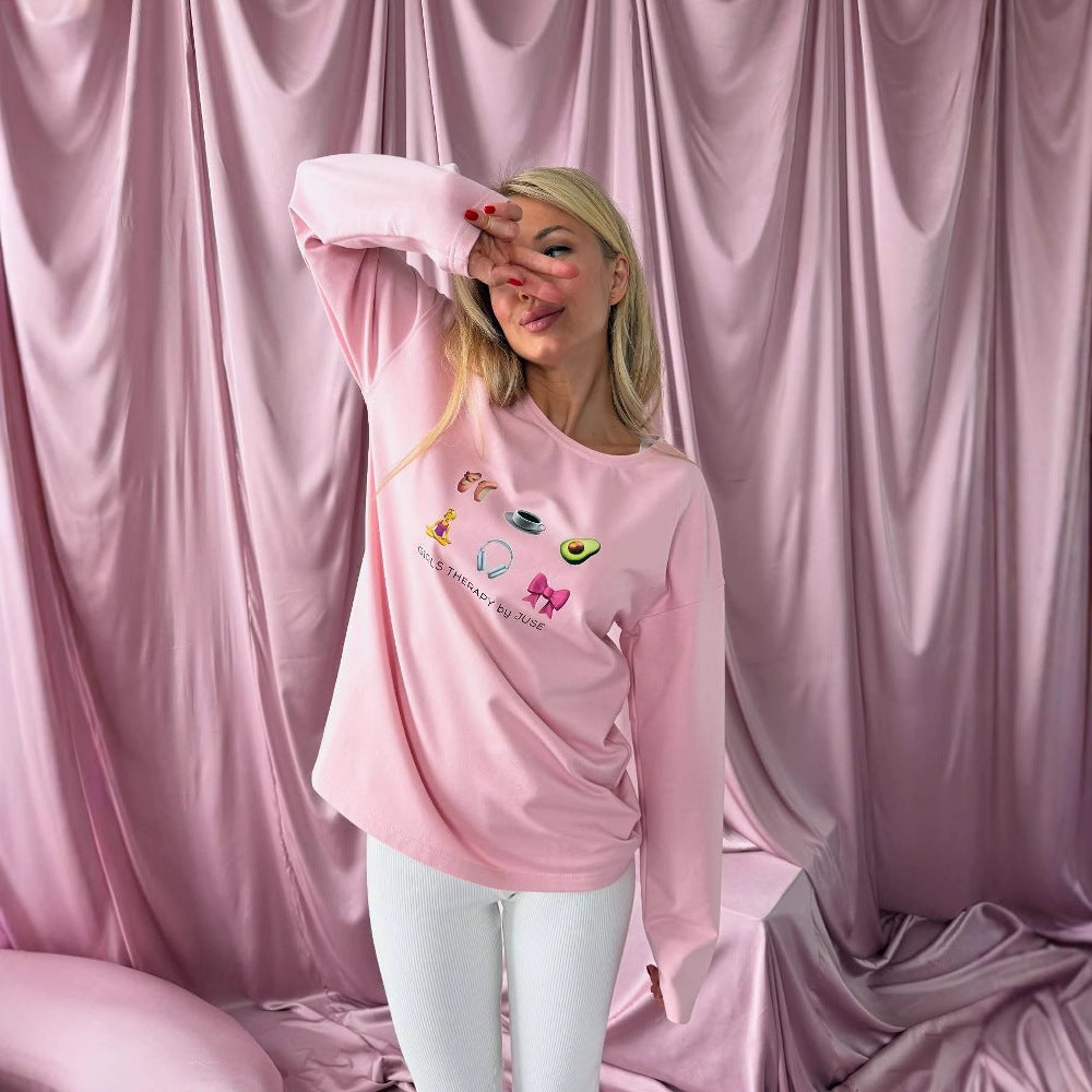 Casual sweatshirt for women with creative pattern Lune London