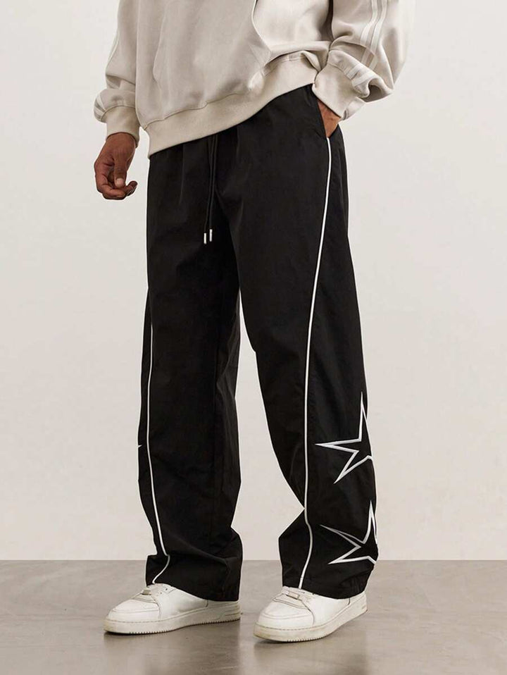 Men's multifunctional casual leisure pants with contrasting side seams Lune London