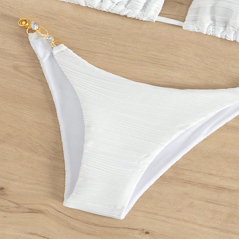 Triangle bikini set for women with decorative accessories Lune London