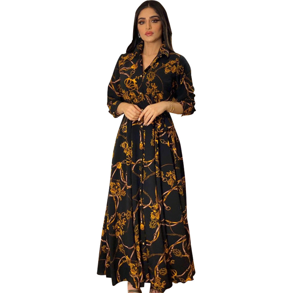 Trendy maxi dress for ladies with a fitted silhouette and an elegant button detail Lune London